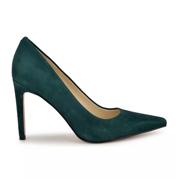 Nine West Shoes - Nine West Oraye Dark Green Stiletto Pumps Sz 10 M